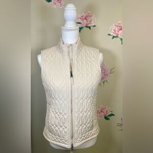 Royal Robbins Quilted Vest Women’s S Cream/Ivory Travel compact Full-Zip